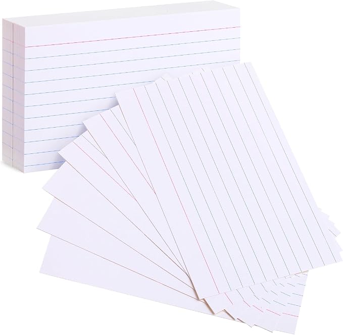 Mr. Pen- Lined Index Cards, 3x5, 100 Cards, Flash Cards, Note Cards, Index Card