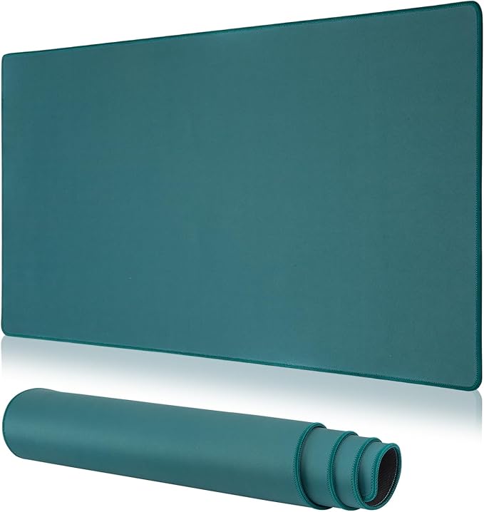 Dizzy Balloon Large Gaming Mouse Pad with Durable Stitched Edges, Extended Waterproof Green Mouse Mat with Non-Slip Rubber Base, Desk Topper Mat, Keyboard Mouse Mousepad (31.50"x15.75"x0.12")