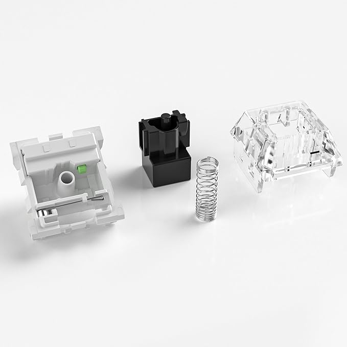 Kailh Box Black Switches for Mechanical Keyboard,3-Pin 60gf Linear/Factory Lubed/Dust&Waterproof Switches(Kailh Box Black,72Pcs)