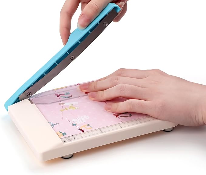 BAOFALI 6 Inch Guillotine Paper Trimmer with Grid Inches and Centimeters Cut Length Guillotine Cutter for Paper Crafts Photos Cardstock, Cardboard, Vinyl, Crafts,Scrapbooking Office
