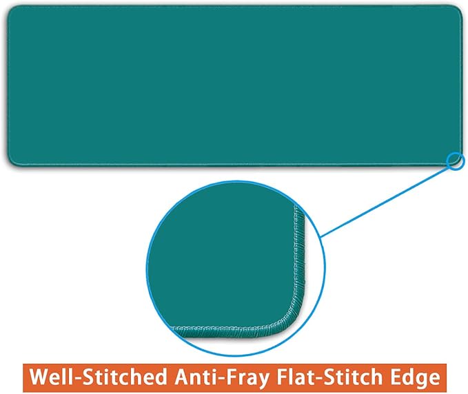 Large Mouse Pad, Non-Slip Desk Blotter, Office Desk Mat, Desk Pad Protector, Laptop Desk Pad, Desk Writing Pad for Office and Home, Teal, 31x12 inch