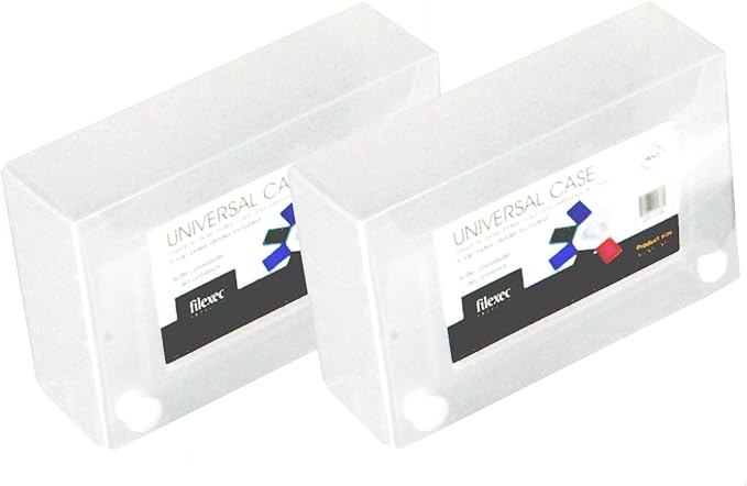 Filexec Products 3 x 5 Inches Index Card Case, Clear, Pack of 2 (50306-20233)