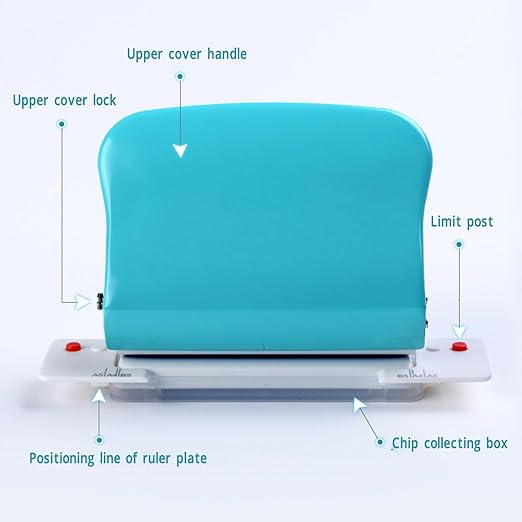10 Hole Puncher, Spiral Binding Machine, Spiral Hole Punch, Hole Punch for Spiral Binding, Paper Binding Machine Handheld Portable Spiral Binder A4 A5 A6 A7 Coil Book Round Hole Puncher Punching Tool