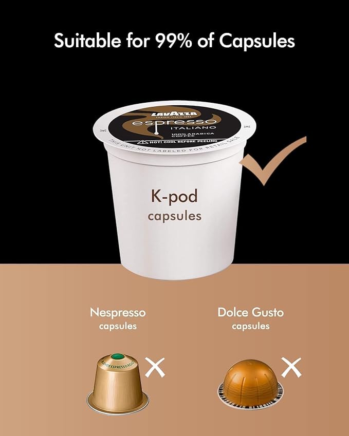 SIFENE 3-in-1 Single Serve Drip Coffee Machine, Compact K-Cup/K-Pod Compatible Brewer for Ground Coffee & Tea, 50oz Removable Water Reservoir, Multiple Brew Sizes, Auto Shut-Off