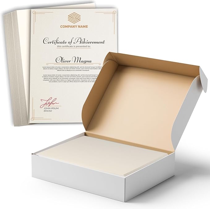 Hamilco Cream White Cardstock Paper 6x9 Blank Index Cards Card Stock 100lb Cover 100 Pack