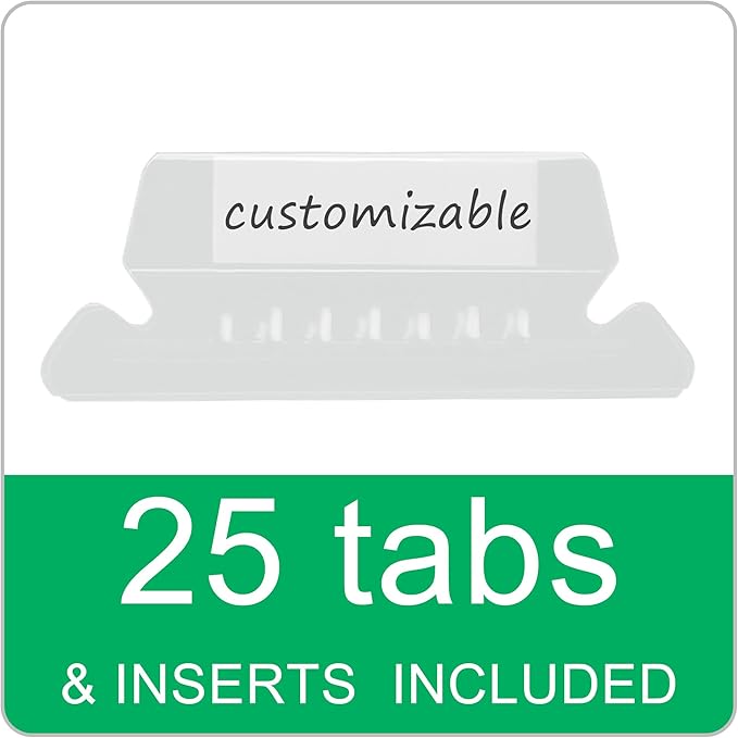 Pink Hanging File Folders Letter Size,25 Pack Reliable Hanging Folders for Filing Cabinet,Reinforced Rods for Smooth Gliding,Includes 1/5 Adjustable Tabs & Inserts,Ideal for Home & Office