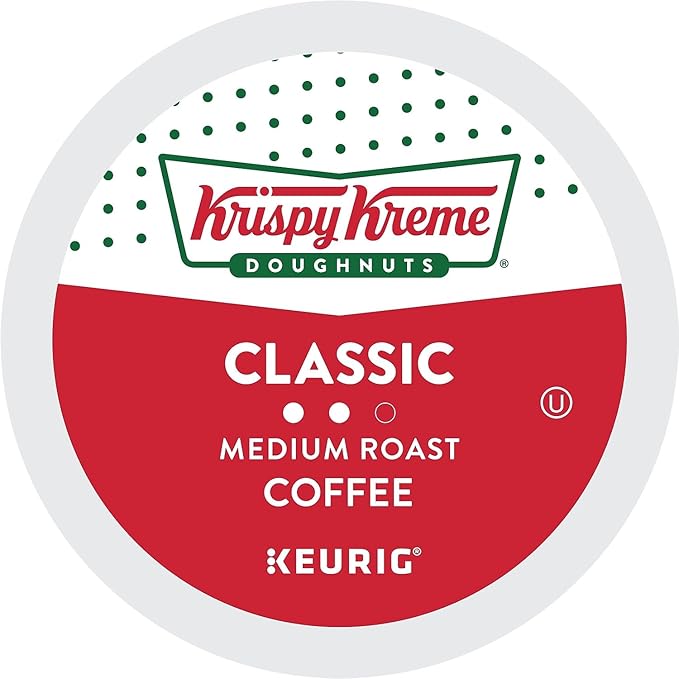Krispy Kreme Classic, Single-Serve Keurig K-Cup Pods, Medium Roast Coffee, 24 Count