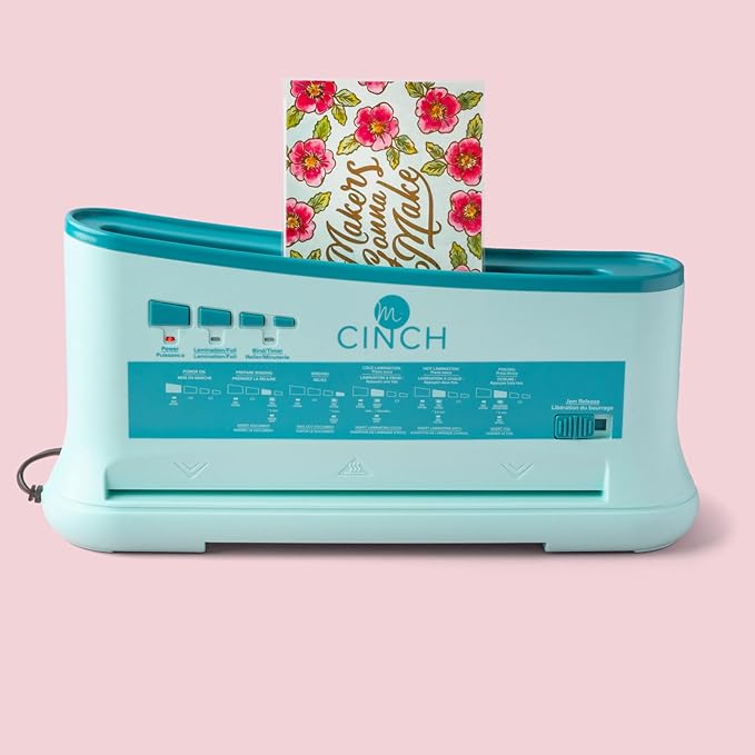 We R Makers Minc Cinch Book Binding Machine, Thermal Binding and Foil Applicator, Book Binder Machine for Bookbinding, Craft Projects, Book Making, and Binding Kits, Mint