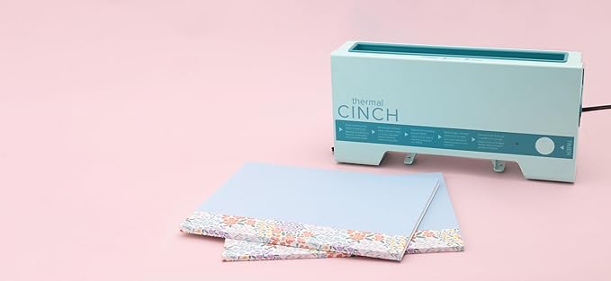 We R Memory Keepers Thermal Cinch Binding Machine Mint 12 Inch, Includes Thermal Book Binding Machine, Book Spines, and Clips, Create DIY Journals, Notebooks, Scrapbooks, Photo Books, and Documents