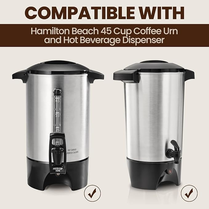 Coffee Paper Filter for Hamilton Beach 45 Cup Coffee Urn and Hot Beverage Dispenser, 120pcs