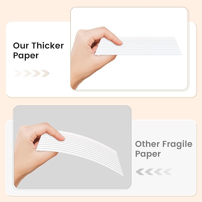 Index Cards 3x5 Inch, 300sheets, Flash Cards,Ruled Lined White Note Cards Paper For Studying, Schools Supplies, College, Office And Home Organization, Note Taking Supplies