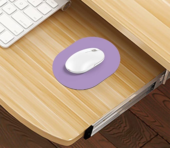 Small Mouse pad, Portable, Waterproof Non-Slip Rubber Bottom, Suitable for Wireless Mouse, Laptop Keyboard Tray for Both Men and Women, Office Travel Purple 5.5x7.5in