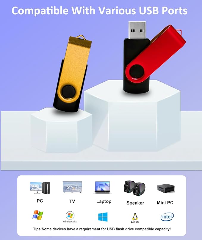 4GB USB Flash Drive 10 Pack Nicepicten USB 2.0 Thumb Drives Memory Stick Swivel Jump Zip Drive USB 4GB Flash Drives with 10PCSLanyards