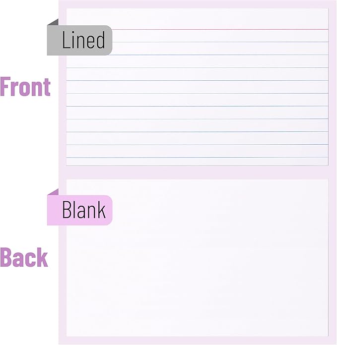 Mr. Pen- Lined Index Cards, 3x5, 100 Cards, Flash Cards, Note Cards, Index Card