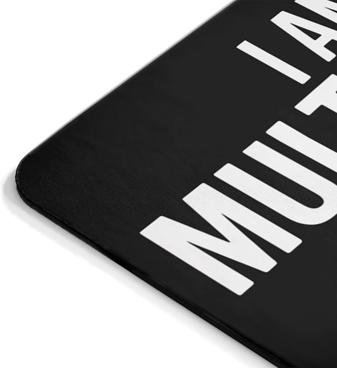 Teegarb Letter Blanket Funny Multitasker Mousepad I Can Listen Ignore & Forget All at The Same Time Desk Mat with Non-Slip Rubber Base Sarcastic Quote Gift for Office, Coworkers, and Humor Lovers