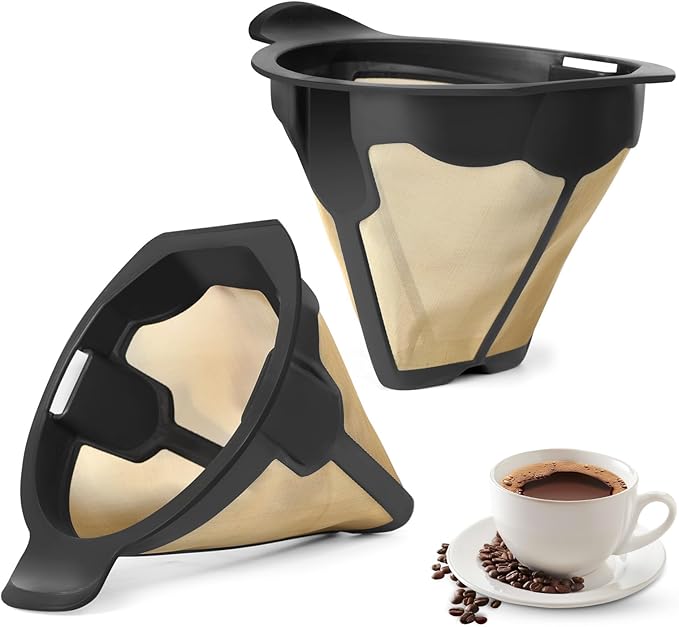 CM300 Coffee Filter Basket for Ninja, Permanent Coffee Pot Replacement for Ninja Coffee Maker CM300 CM305 CM360 CM371 CM400 CP300 CP301 CP307 ect. 2pc