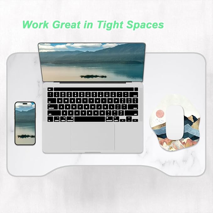 Rimilak Small Mouse Pad 6.5 x 7 Inch, Takes up Wrist and Mouse Space, Waterproof Compact Mini Mouse Mat for Laptop Computer Wireless Mouse Keyboard Home Office Travel,Ink Sunrise
