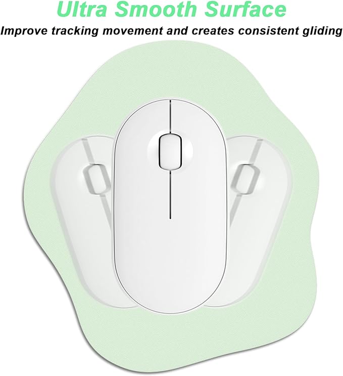 Rimilak Small Mouse Pad 6.5 x 7 Inch, Takes up Wrist and Mouse Space, Waterproof Compact Mini Mouse Mat for Laptop Computer Wireless Mouse Keyboard Home Office Travel,Green