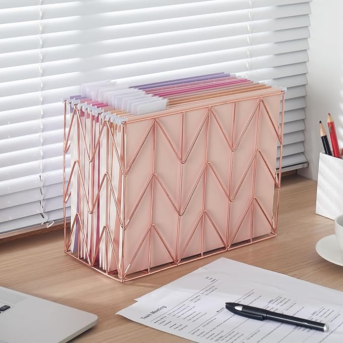 Y YOMA 12 Pack Colored Hanging File Folders Letter Size Decorative Hanging Folder Cute Pretty File Folder for Filing Cabinet Office Home with 1/5-Cut Adjustable Tabs, Macaroon Color