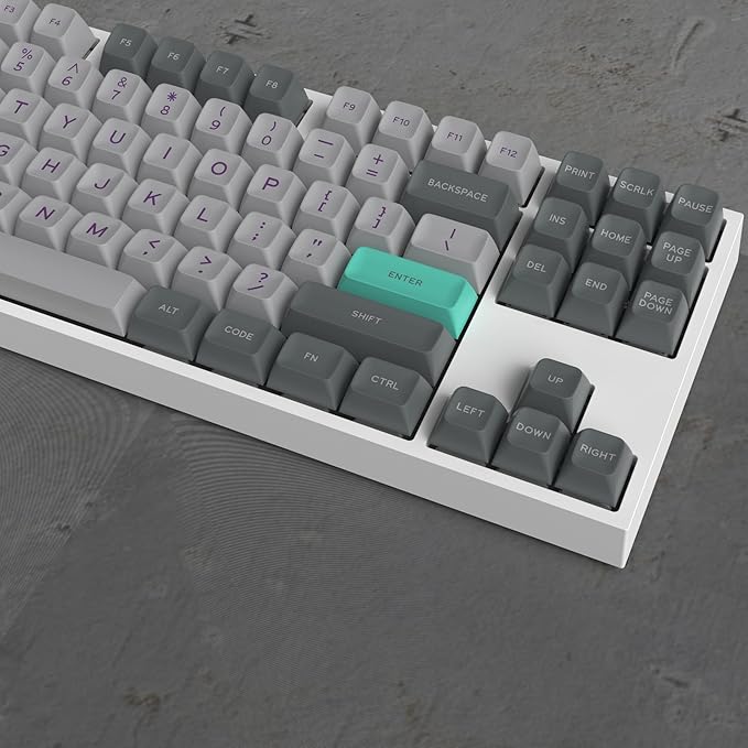 Guffercty kred SA Profile PBT Keycaps,170 Set Double Shot Durable Keycaps for Custom Mechanical Keyboard Gamers Typists (Hper)