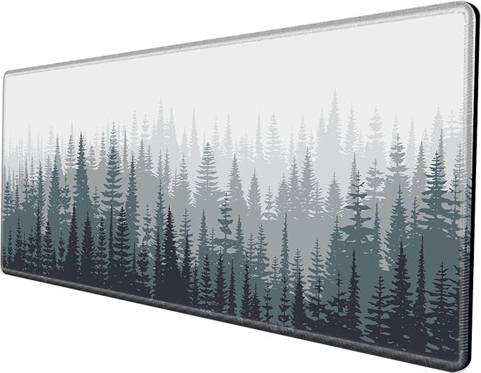48x24 Mouse Pad Giant Forest Desk Mat Large Mousepad Gaming Mouse Mat Huge Oversized Desk Pad XXXL Computer Mat for Office Work Men