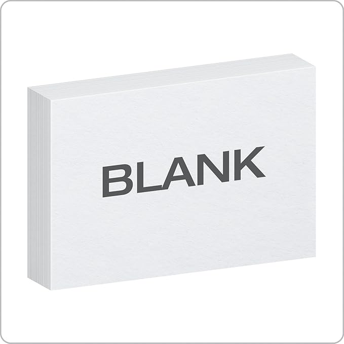 Oxford Blank Index Cards, 4" x 6", White, 300 Count (1 pack) (10002EE)