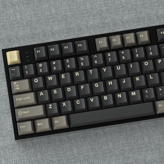 Guffercty kred Cherry Profile PBT Keycaps 157 Key Set, Custom Keycaps Fit 60%/65%/75%/80%/TKL/100% Mechanical Keyboard for Office Gamers (Apes)