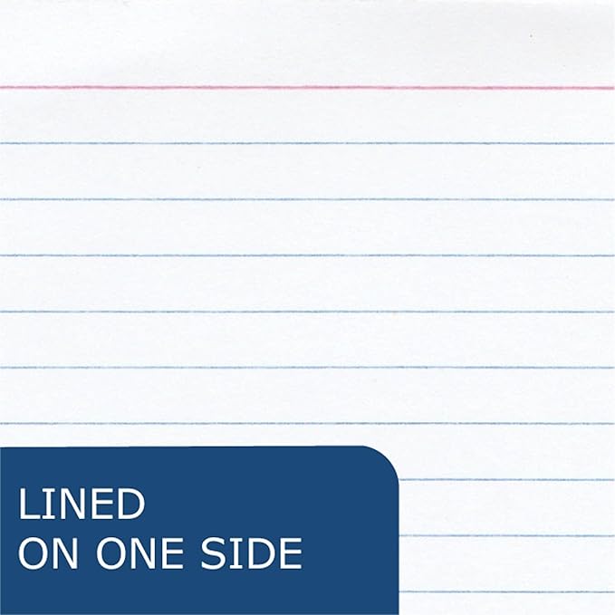 Roaring Spring Index Cards 4"x6", Bulk Case of 36 Packs of 100 Each, Smooth 100# White Index Paper, Ruled on Front, Blank on Back