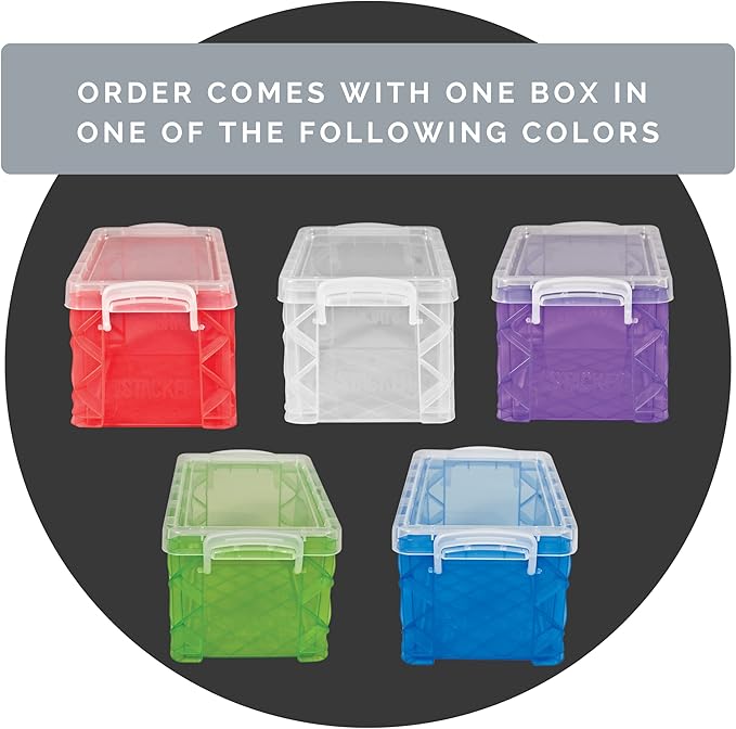 Super Stacker Index Card Box, 3 x 5 Inch Index Cards File Box, Note Holder, Index Card Holder, Photo Boxes Storage, Perfect for 3x5 Index Cards, Recipe Box Holder, Assorted Colors, 1 Count (Pack of 2)