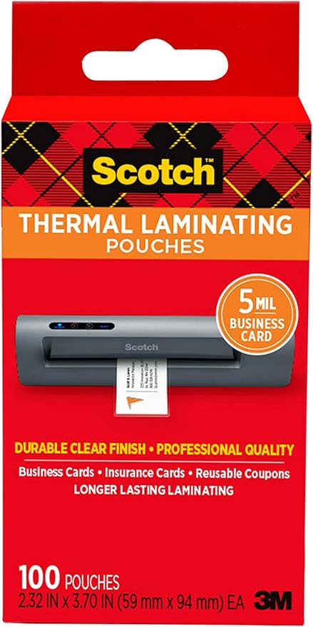 Scotch PRO TL906 Thermal Laminator and Scotch Thermal Laminating Pouches Bundle