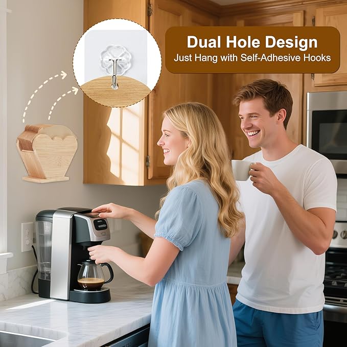 110 Count #4 Cone Coffee Filters and Holder Set, Fits 8-12 Cup, Tear-Resistant Seams, Unbleached