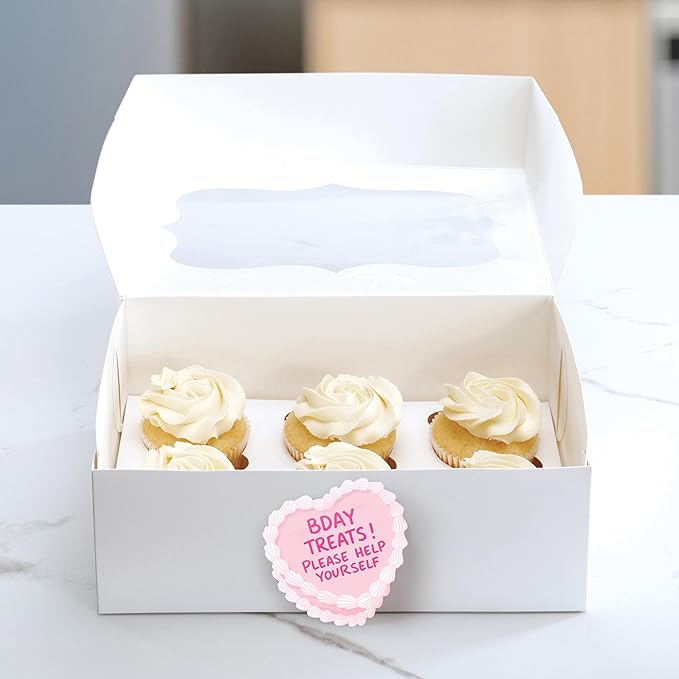 Genuine Fred Sweet Nothings Cake Sticky Notes – Set of 2 Cake-Shaped Notepads with 75 Sheets Each – Fun and Functional Office Supplies, Fun for Writers, Bakers, and Stationery Lovers