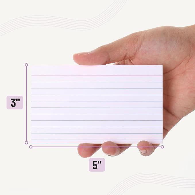 Mr. Pen- Lined Index Cards, 3x5, 100 Cards, Flash Cards, Note Cards, Index Card