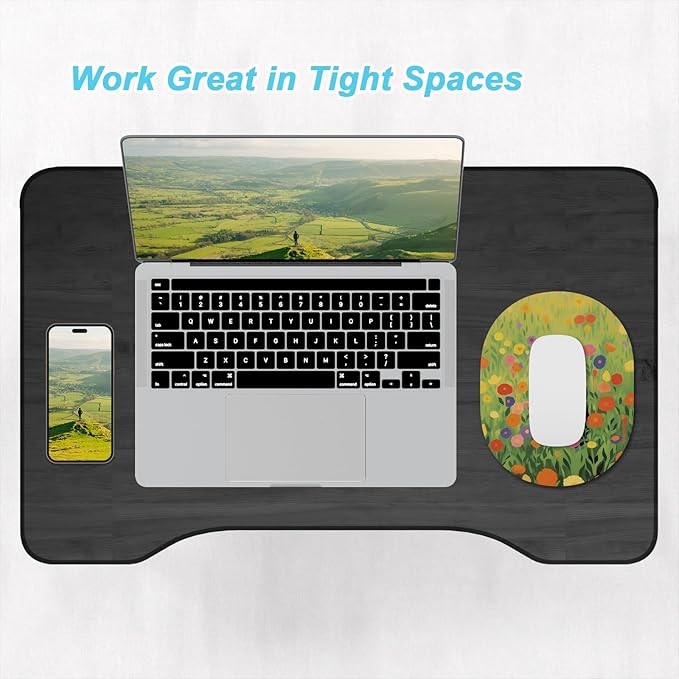 Rimilak Small Mouse Pad 6 x 8 Inch, Takes up Wrist and Mouse Space, Waterproof Compact Mini Mouse Mat for Laptop Computer Wireless Mouse Keyboard Home Office Travel,Green Grass Cat