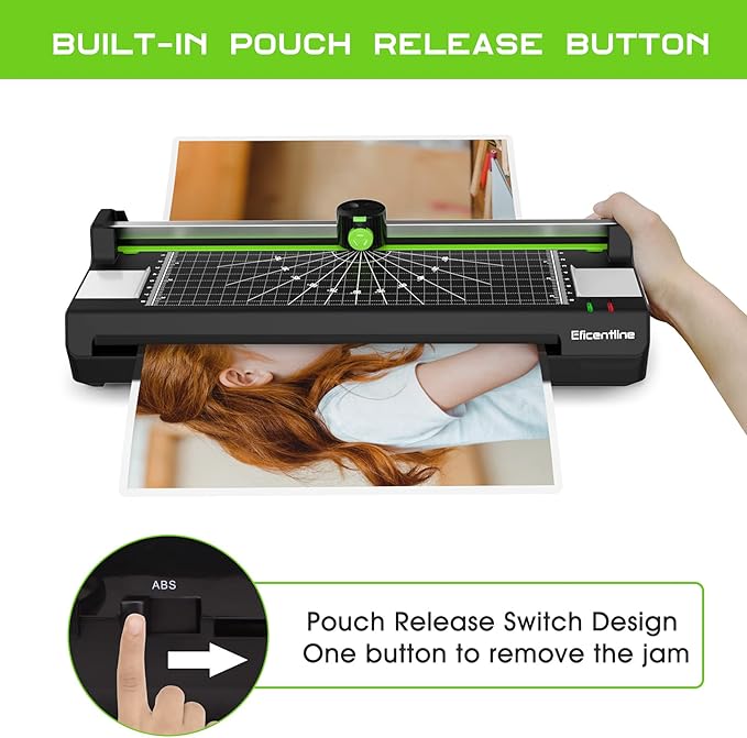 Laminator Machine for A3/A4/A6 - Bundle 300 Pack 3 Mil Thermal Laminating Pouches