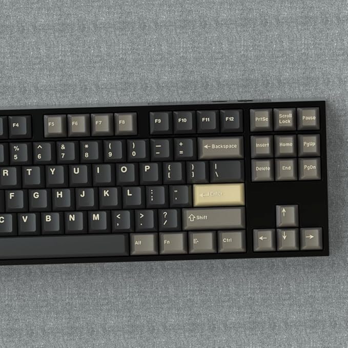 Guffercty kred Cherry Profile PBT Keycaps 157 Key Set, Custom Keycaps Fit 60%/65%/75%/80%/TKL/100% Mechanical Keyboard for Office Gamers (Apes)