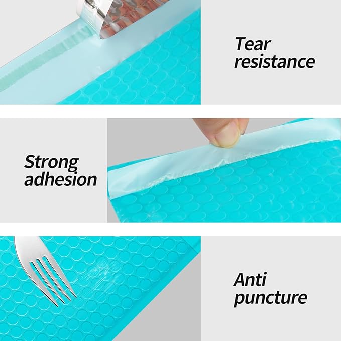 4x8 Inch Teal Bubble Mailers 80 Pack Self-Seal Poly Padded Envelopes Suitable for Small Businesses to Package and Mail Jewelry Cosmetics, Electronic Products, Cards (Teal, 4 * 8-80)