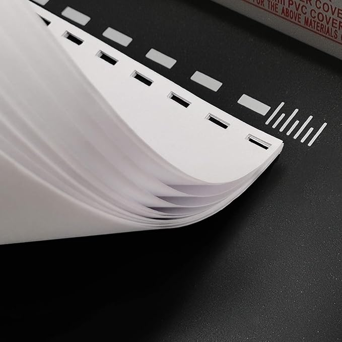 RAYSON SD1202 Binding Machine with Combs Set and 100pcs of 5/16" Multicolor Comb Binding spines - 19 Hole Comb Binder for Punching or Binding