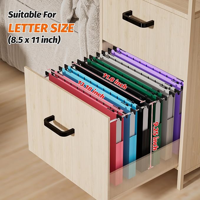 Hanging File Folders Letter Size, 12 Pack File Folders Hanging with Tabs, File Cabinet Folder, 1 Inch Plastic Filing Folders Hanging Expandable for Bulk Files/Medical Charts, Assorted Colors