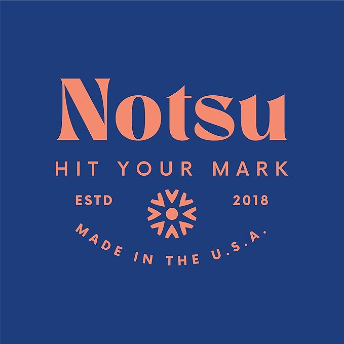 Notsu To Do List Grid Index Card Box 3x5 Set | 50 Task Planner Vertical Notecards with Index Card Holder Case
