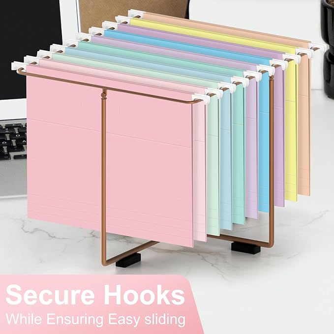 Hanging File Folders, 30 Pack Letter Size Hanging File folders with 1/5-cut Tabs, Stay Organized for Your Home and Office Bulk File, Documents and Paper, Macaron 10 Colors