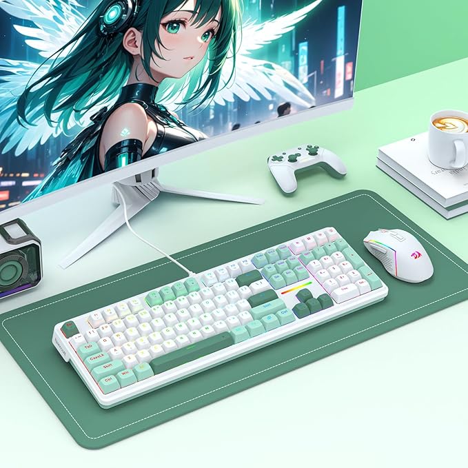 Redragon K745 HE Rapid Trigger Gaming Keyboard, 8K Wired Mechanical Keyboard w/Next-Gen UltraMag 100% POM Silky Magnetic Switch, Dual-Module Floating Patent Structure Design, 5-Layer Noise Dampening