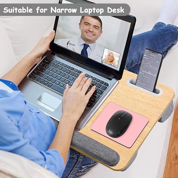 Dapesuom Small Mouse Pad, 5 x 6 Inch Thick Rubber Premium-Textured Non-Slip Portable & Washable Mini Mouse Mat for Women Men Wireless Laptops Keyboard Tray Gaming Computer Office Travel, Pink