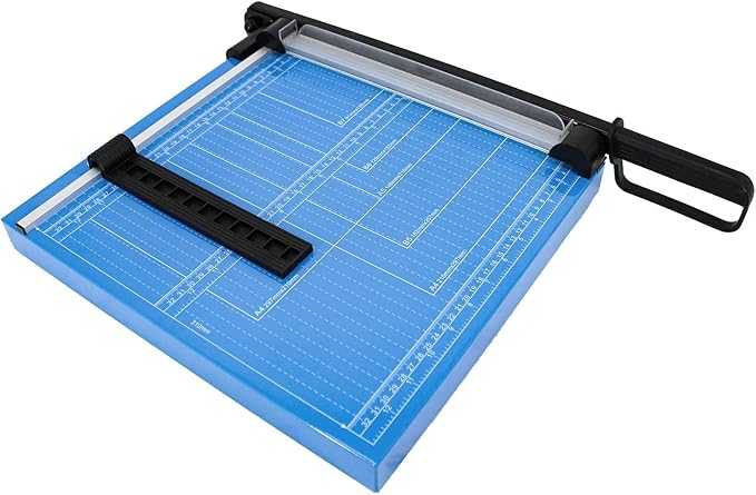 HFS(R) 12” A4 Paper Cutter Multi-Purpose Trimmer for Copper Sheet, Leather, Plastic Sheet, Iron Sheet, Non-Woven Fabric 12 Sheets 80-gram Paper Vinyl Cutter