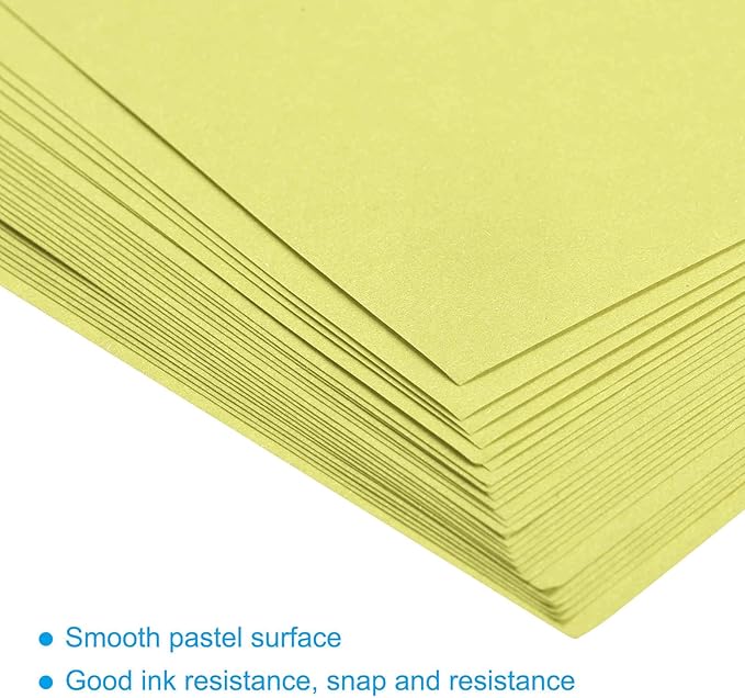 MECCANIXITY 25 Sheets Colored Copy Paper 16.5 x 11.7 Inch Printer Paper 80gsm Light Yellow for Office Printing, Document Copying, Invitations, Forms, Art Projects