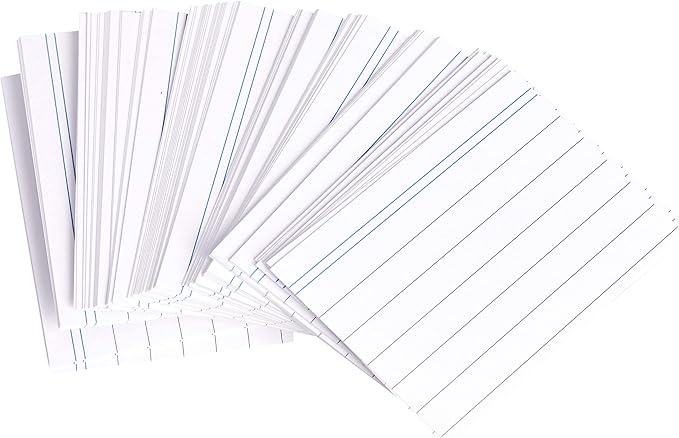 Amazon Basics A8 Ruled Index Cards - White (Pack of 1000)