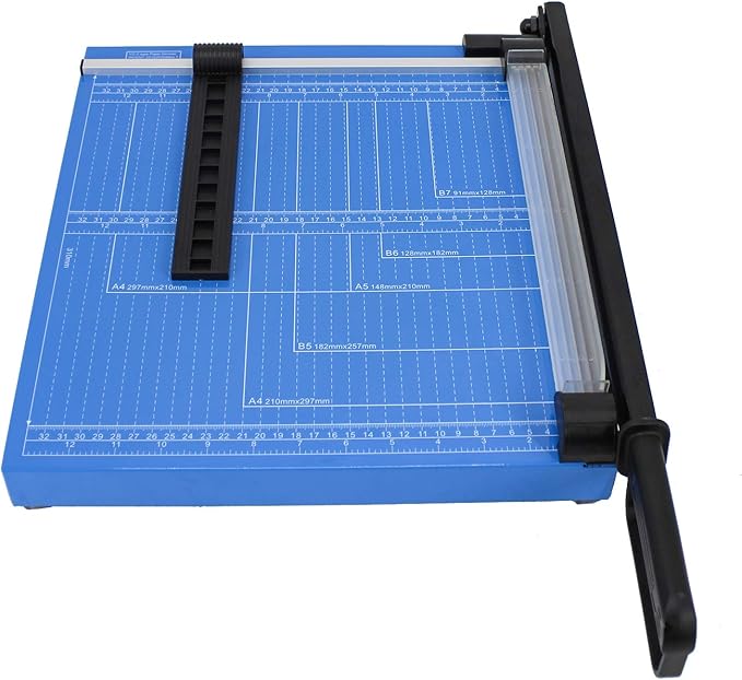 HFS(R) 12” A4 Paper Cutter Multi-Purpose Trimmer for Copper Sheet, Leather, Plastic Sheet, Iron Sheet, Non-Woven Fabric 12 Sheets 80-gram Paper Vinyl Cutter