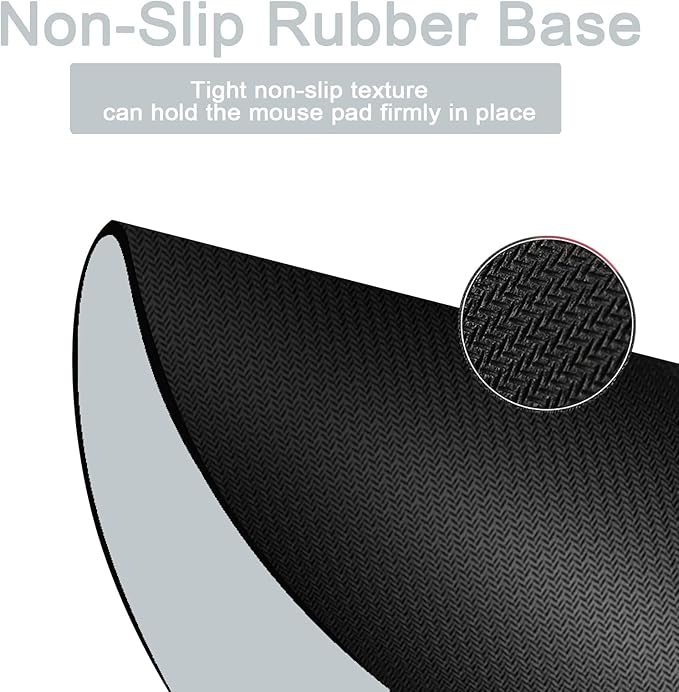Small Mouse pad, Portable, Waterproof Non-Slip Rubber Bottom, Suitable for Wireless Mouse, Laptop Keyboard Tray for Both Men and Women, Office Travel Grey 5.5x7.5in