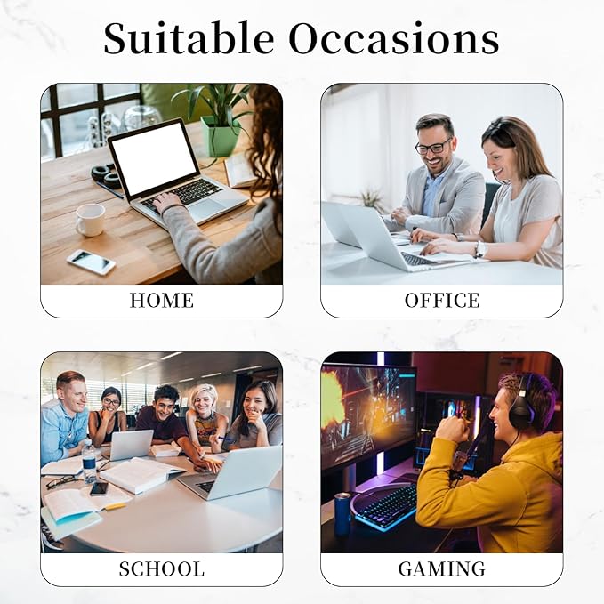 Inspirational Quote Mouse Pad for Desk, Star White Small Cute Mousepad with Non-Slip Base, Round Mouse Pads for Laptop Gaming, Computer Mouse Mat for Desk Accessories Office Decor Supplies