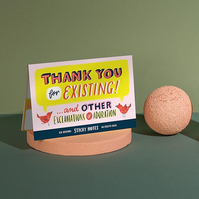Em & Friends Thank You Sticky Note Packet, 6 Sticky Note Pads Set, 2.75 x 2.75-Inches and 40-Sheets Each